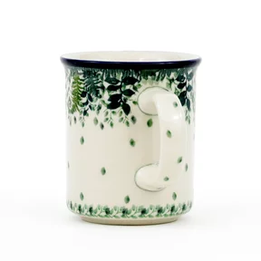 Kubek ceramiczny 236 0,3l <br>2206X Zielone paprocie Bolesławiec